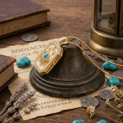 Divine Eye Chain Pendant | Floral Petal Protection Necklace