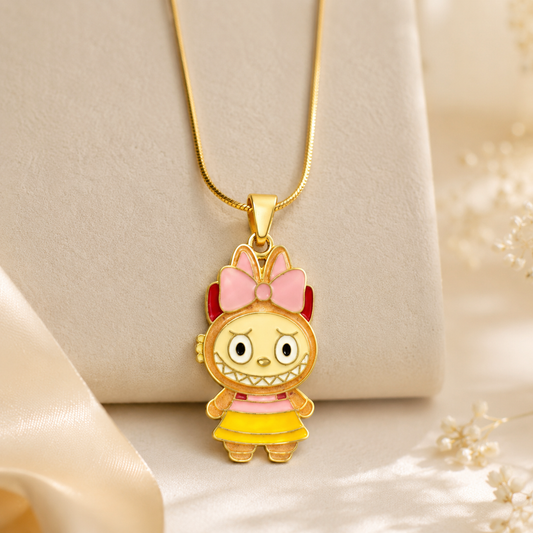 Labubu Floral Petal Doll Pendant | Cute Plush Bag Charm