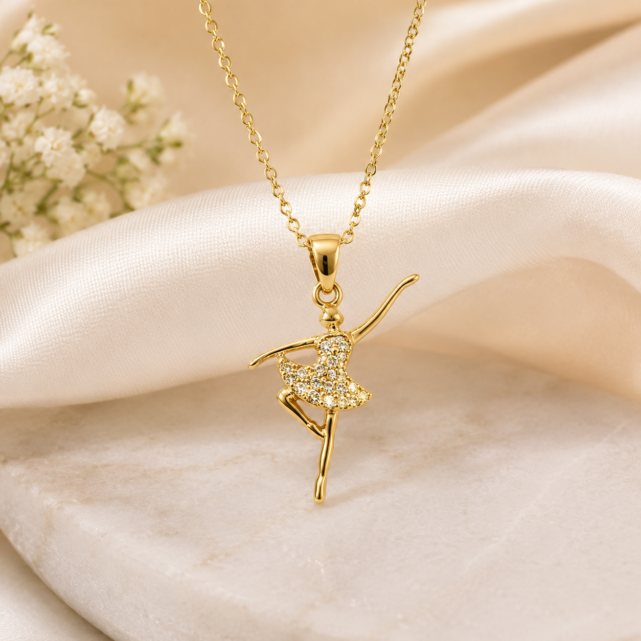Twirl Charm Pendant | Minimalist Dainty Necklace