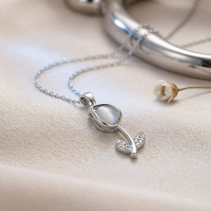 Twilight Tulip Pendant Necklace | Floral Petal