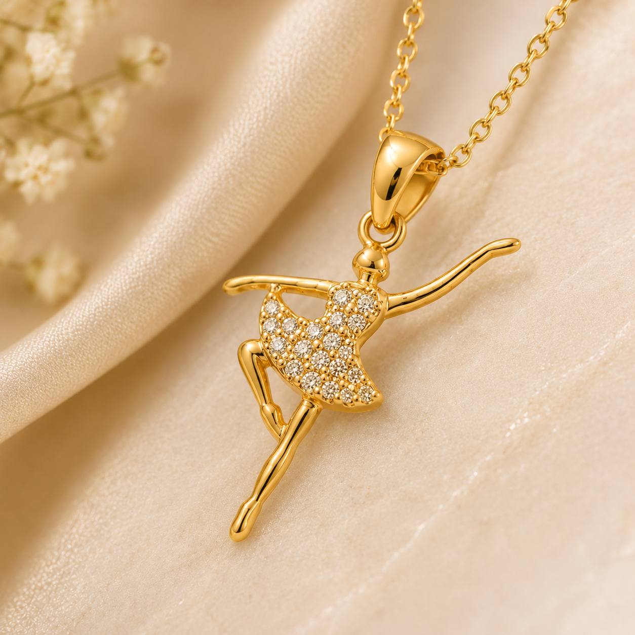 Twirl Charm Pendant | Minimalist Dainty Necklace