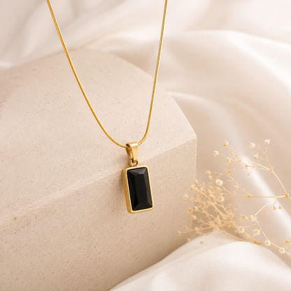 Midnight Bar Pendant Necklace for Women | Elegant Minimalist Jewelry
