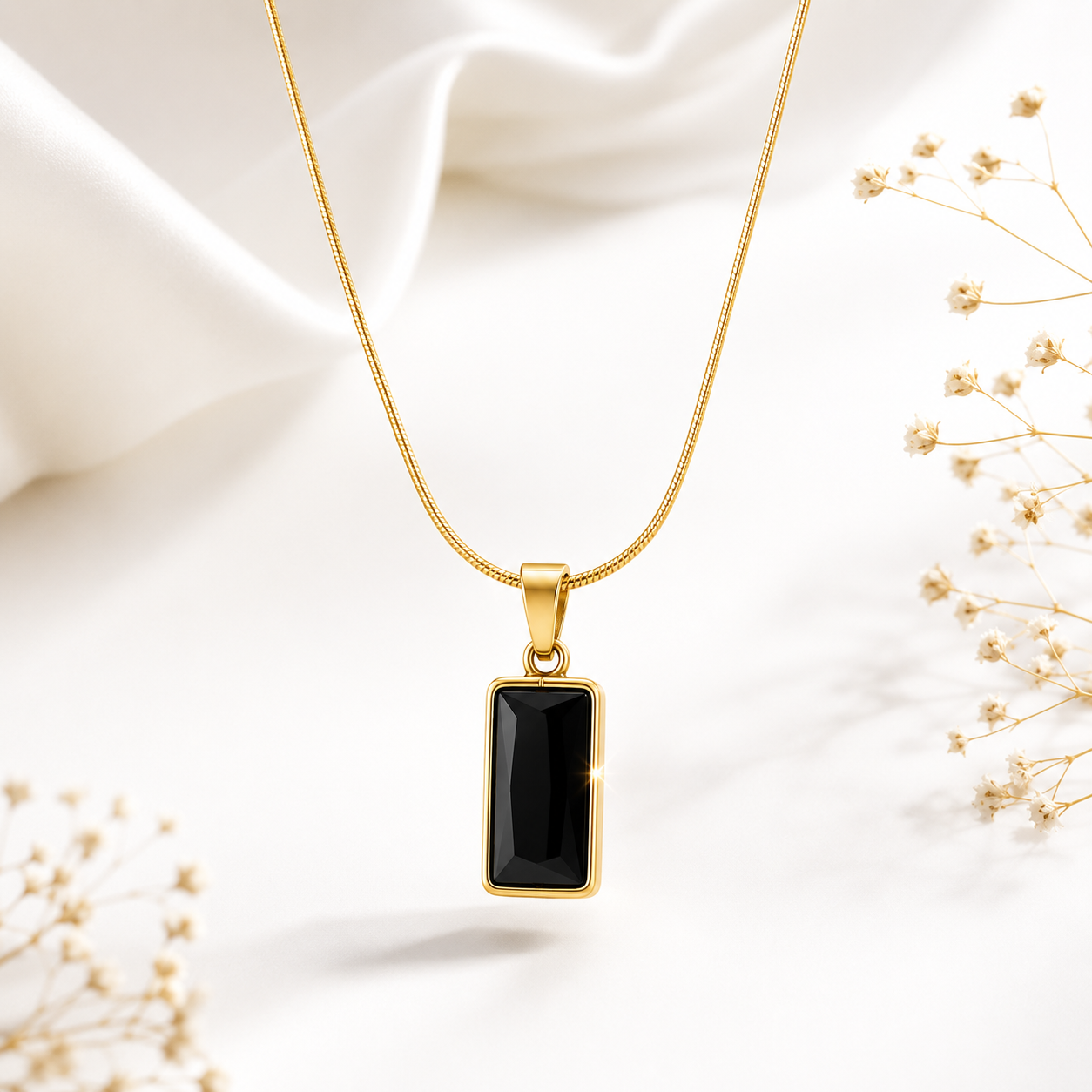 Midnight Bar Pendant Necklace for Women | Elegant Minimalist Jewelry