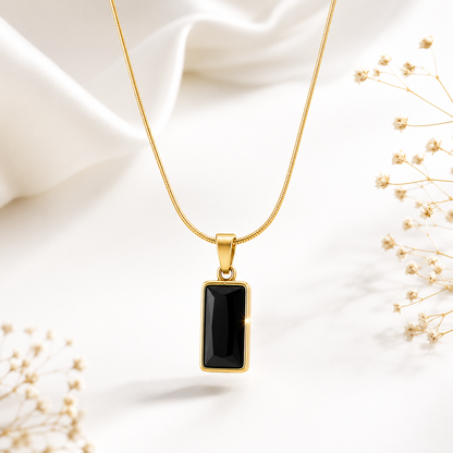 Midnight Bar Pendant Necklace for Women | Elegant Minimalist Jewelry