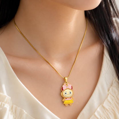 Labubu Floral Petal Doll Pendant | Cute Plush Bag Charm