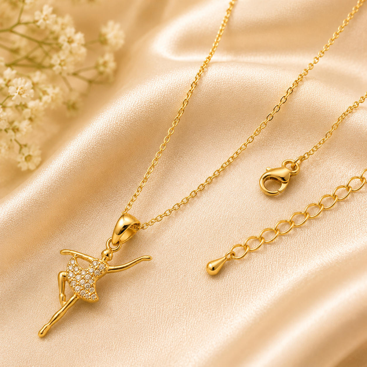 Twirl Charm Pendant | Minimalist Dainty Necklace