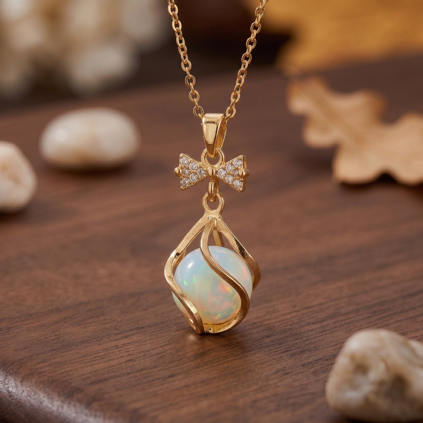 Vintage Ribbon Pendant | Retro Coquette Necklace Charm